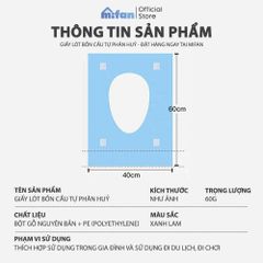 Miếng Giấy Lót Bồn Cầu Tự Phân Hủy MIFAN