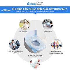 Miếng Giấy Lót Bồn Cầu Tự Phân Hủy MIFAN