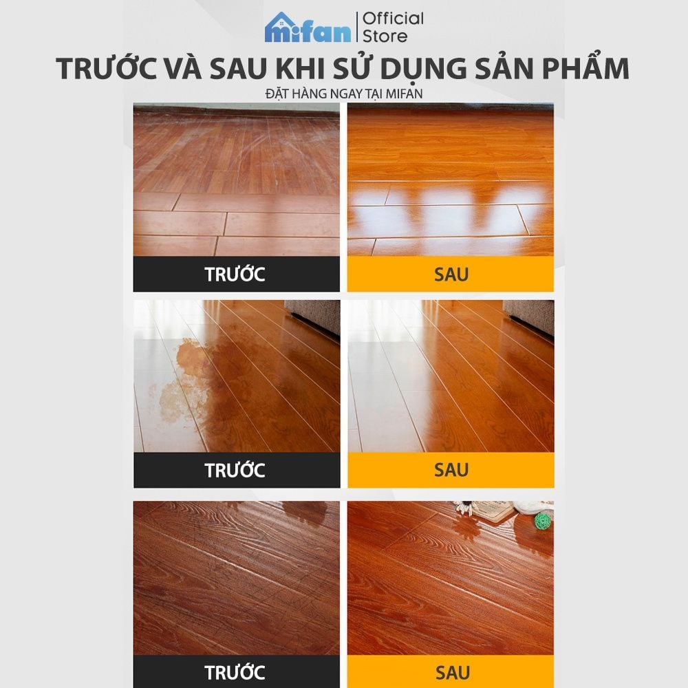 Sáp Ong Đánh Bóng Đồ Gỗ, Sàn Gỗ Mifan Beeswax 80gr