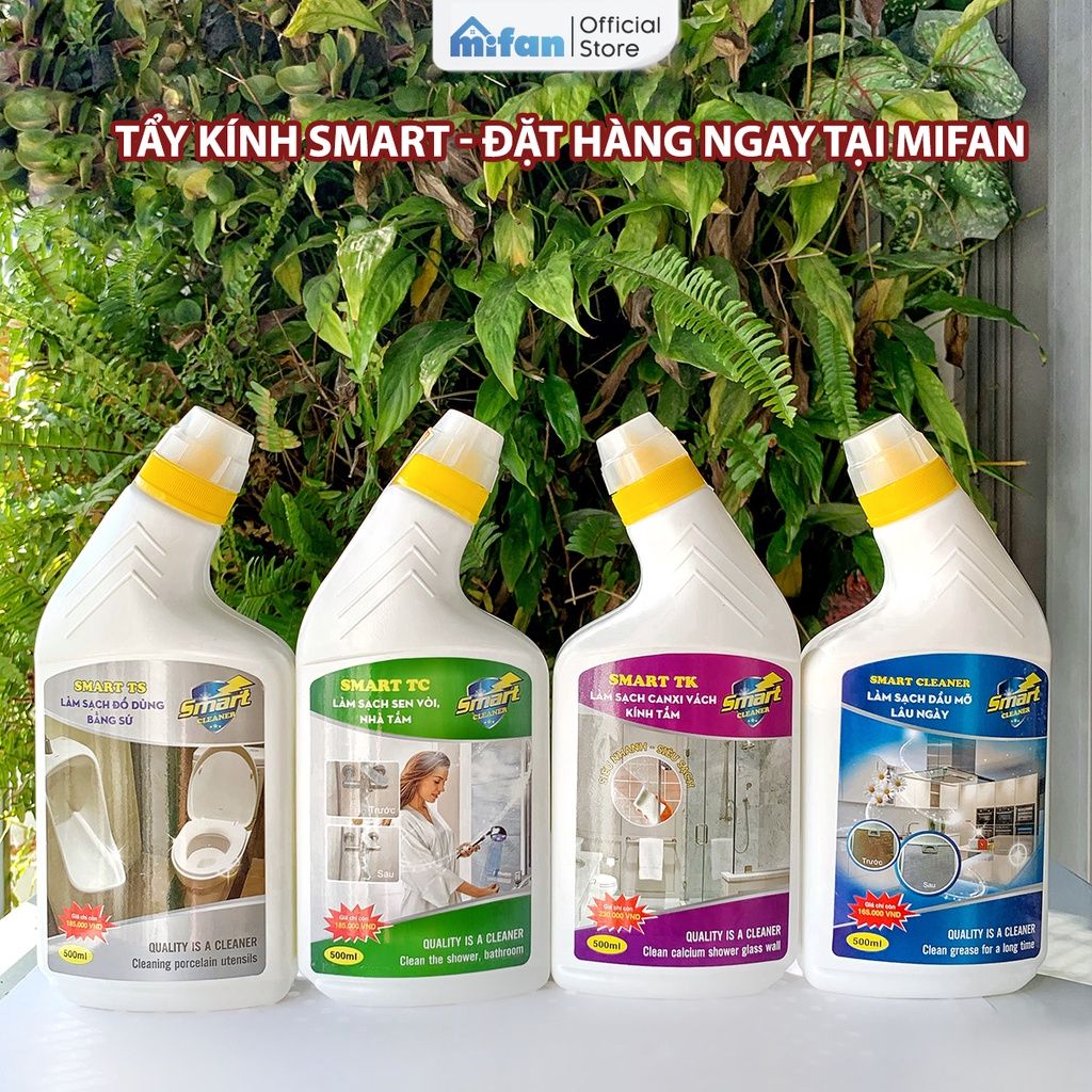 Nước Tẩy Rửa Cặn Canxi Trên Kính Smart Tk