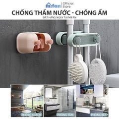 Móc Dán Tường Treo Chổi,  Kẹp Giữ Cây Lau Nhà Đa Năng Cao Cấp MIFAN