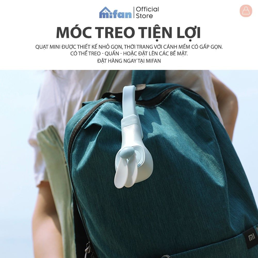 Quạt Cầm Tay Mini Đa Năng Tích Điện Mifan