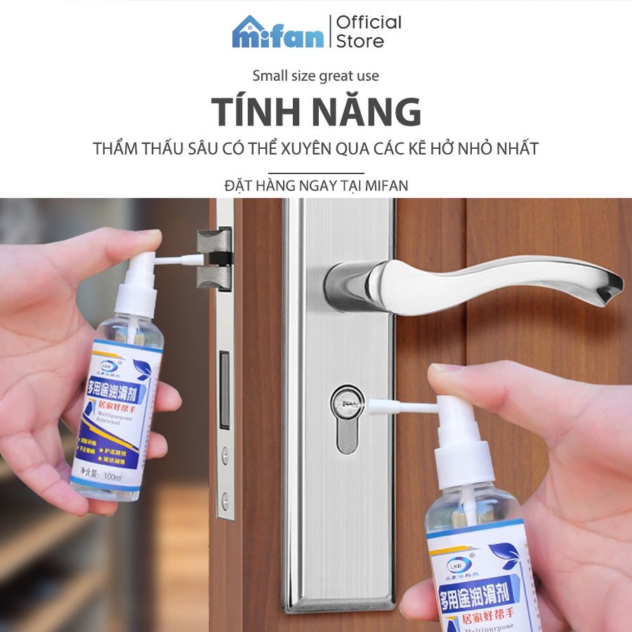 Chai Xịt Dầu Bôi Trơn Đa Năng Lkb 100ml MIFAN