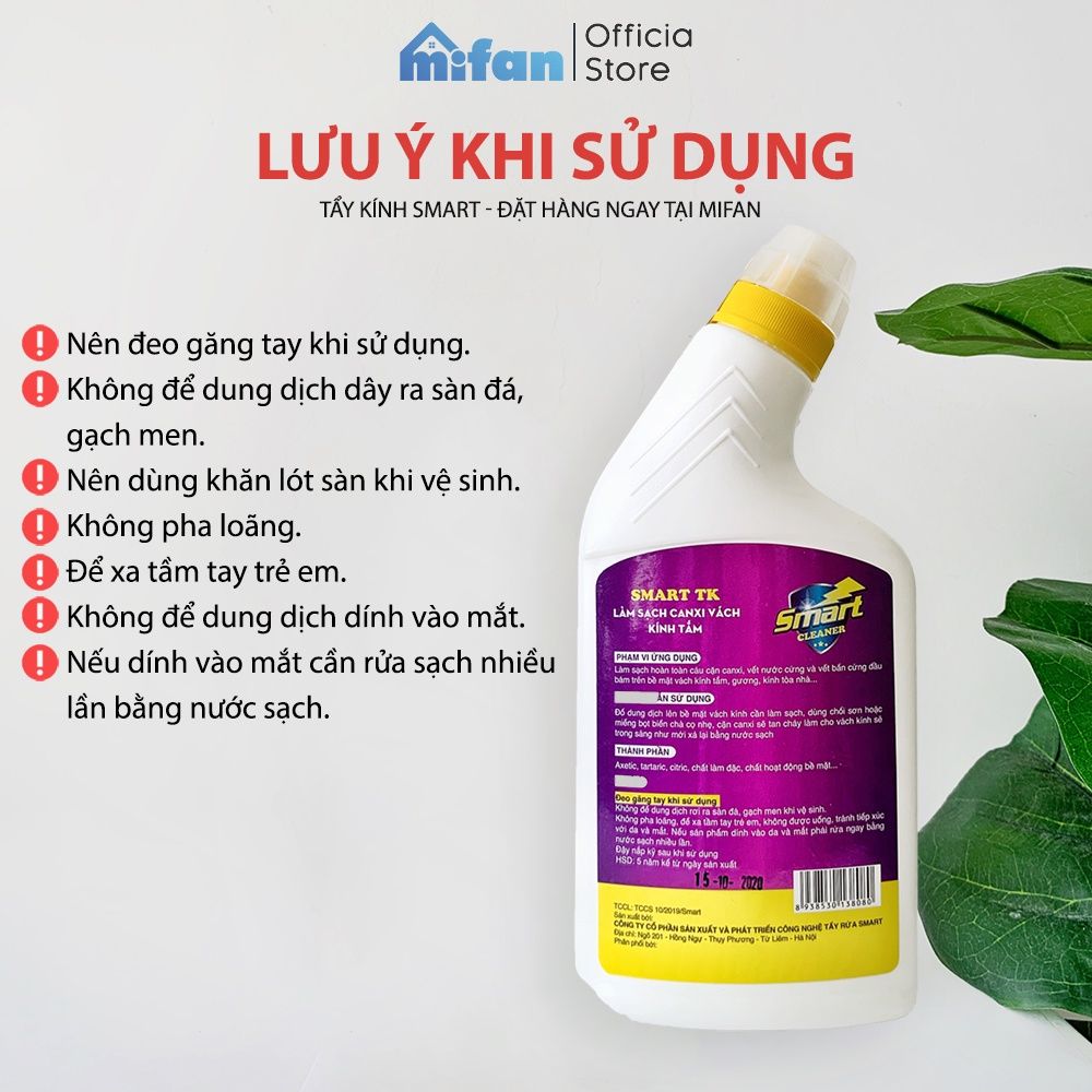 Combo Nước Tẩy Rửa Smart 500ml