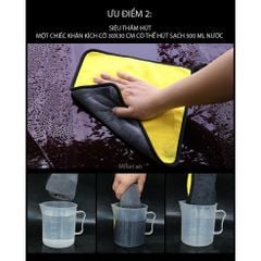 Khăn Lau Xe Hơi Ô Tô Microfiber Cao Cấp Mifan