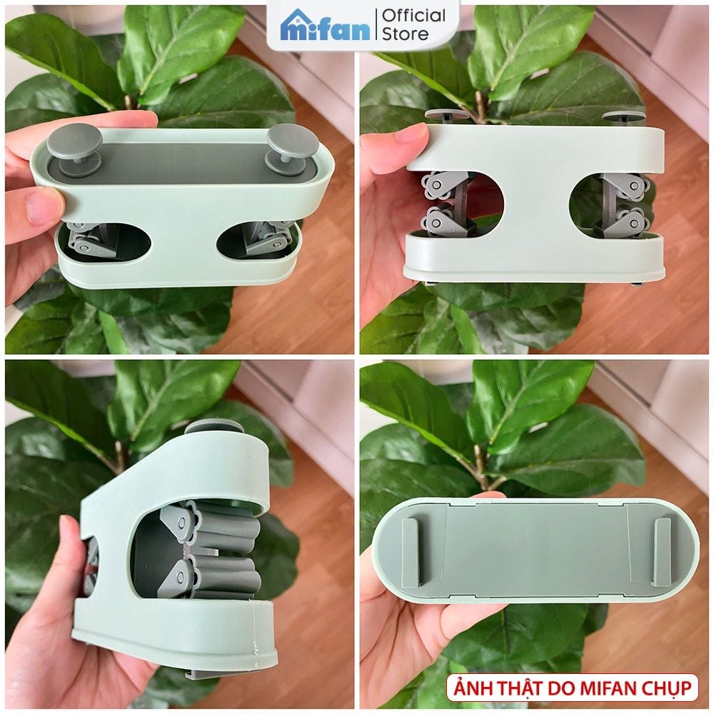 Móc Dán Tường Treo Chổi,  Kẹp Giữ Cây Lau Nhà Đa Năng Cao Cấp MIFAN