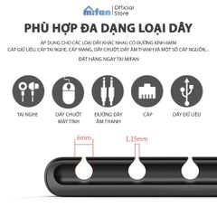 Miếng Silicone Kẹp Giữ Dây Cáp Sạc Điện Thoại, Máy Tính Cao Cấp MIFAN