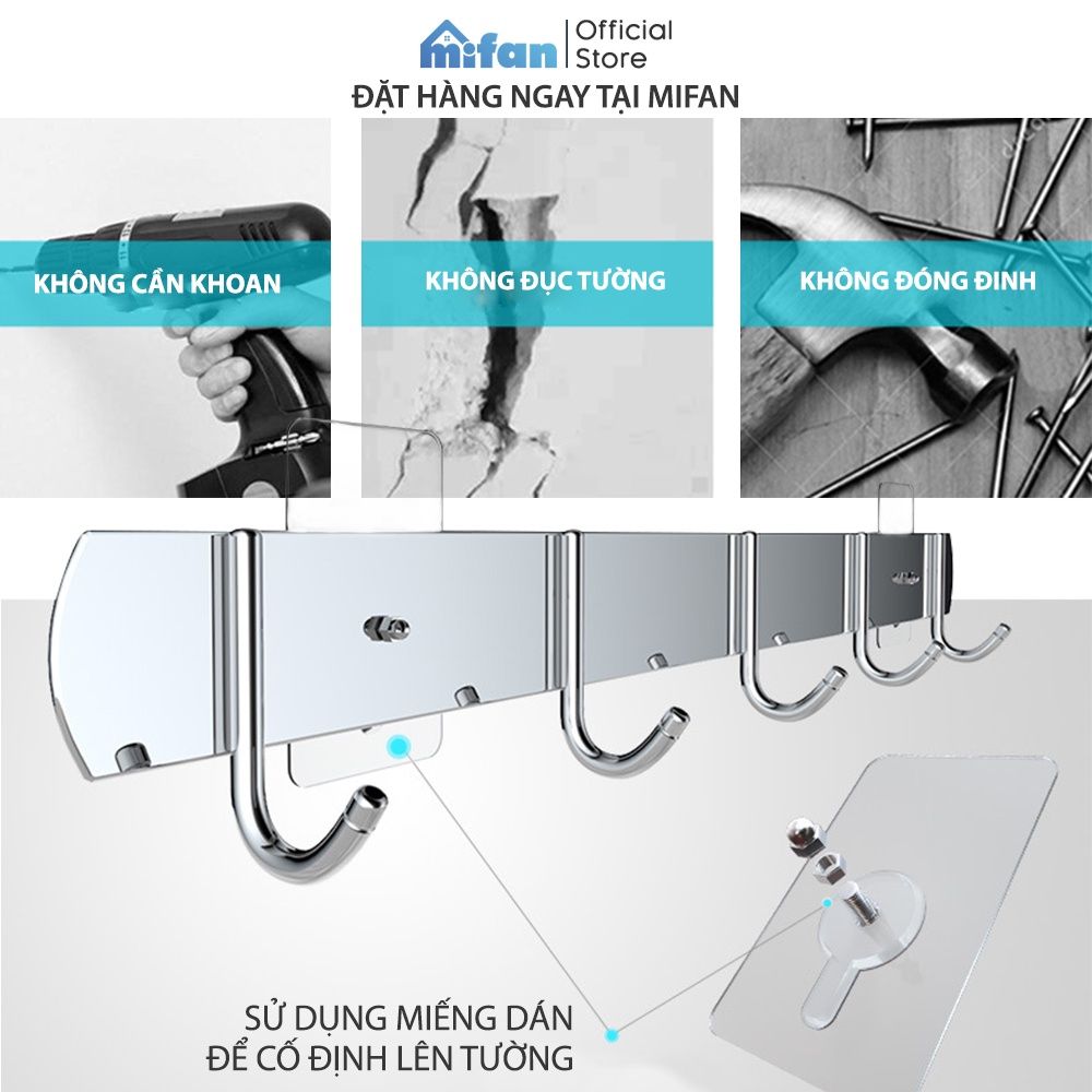 Miếng Dán Tường Đinh Vít Treo Tường Siêu Chắc MIFAN