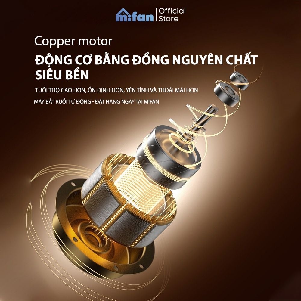 Máy Bắt Ruồi Tự Động Pin Sạc Cao Cấp Mifan