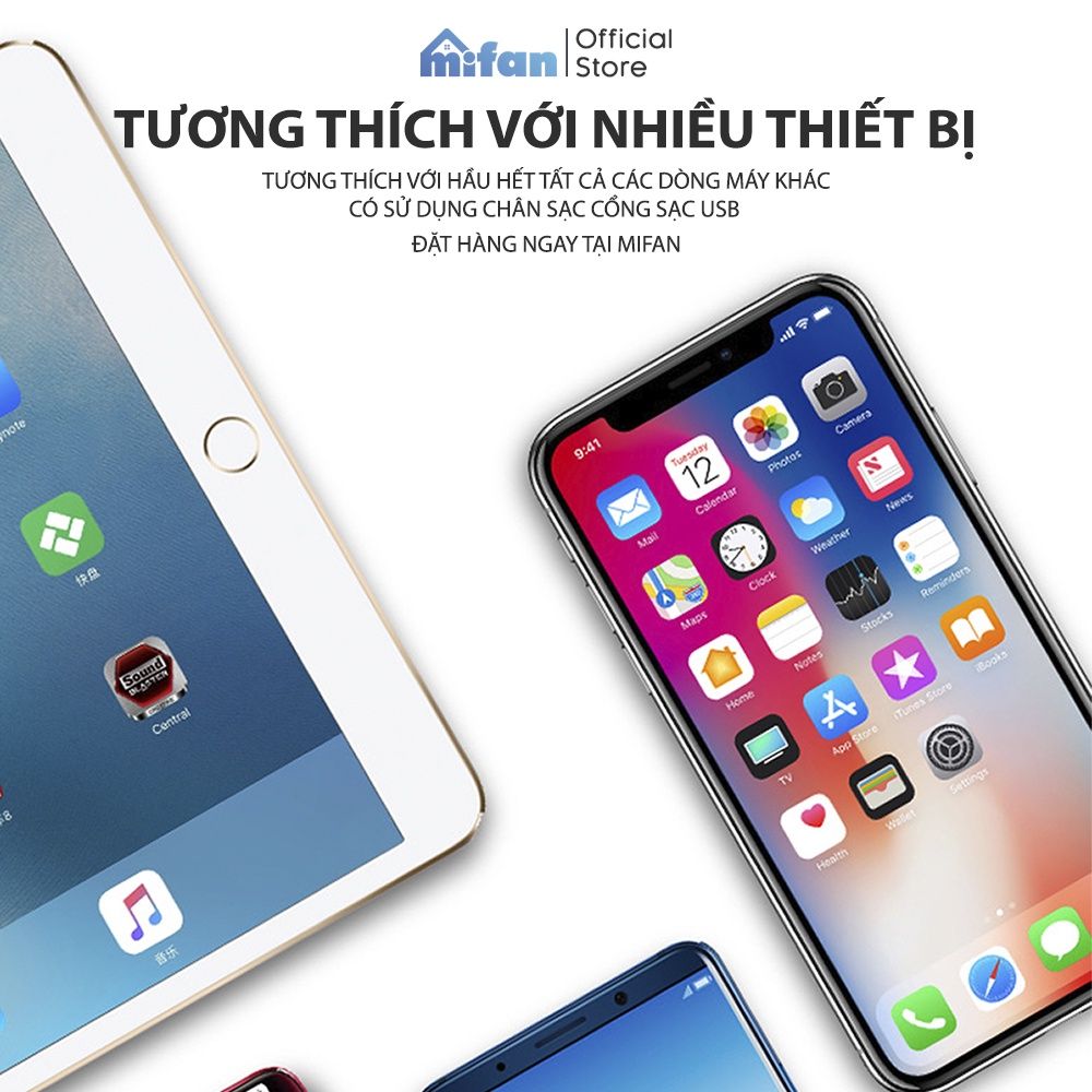 Củ sạc nhanh USB 5V 2A Mifan