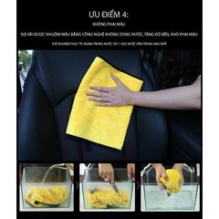Khăn Lau Xe Hơi Ô Tô Microfiber Cao Cấp Mifan