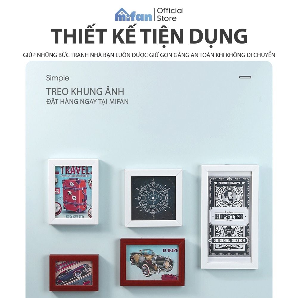 Móc Dán Tường Treo Tranh Siêu Dính MIFAN