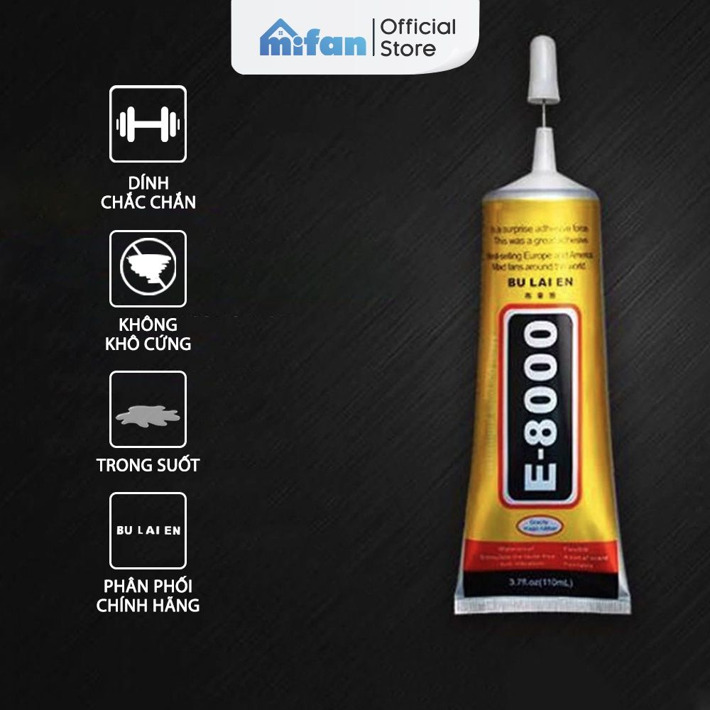 Keo E8000 50ml Bulaien Dán Thủ Công Handmade, Keo Dẻo Acrylic Dán Gi