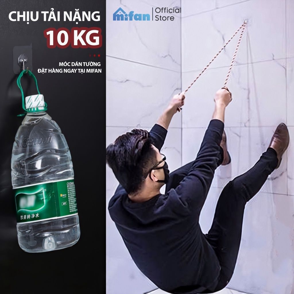 Móc Dán Tường Siêu Dính Chịu Lực Siêu Bền Mifan