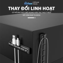 Miếng Silicone Kẹp Giữ Dây Cáp Sạc Điện Thoại, Máy Tính Cao Cấp MIFAN