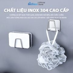 Móc Dán Tường Inox 304, Keo 3M Cao Cấp MIFAN