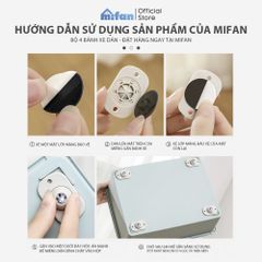 Bộ 4 Bánh Xe Dán MIFAN Di Chuyển Thùng, Hộp