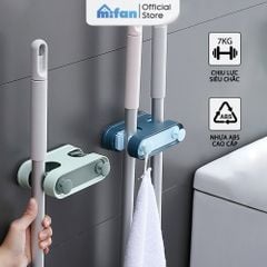 Móc Dán Tường Treo Chổi,  Kẹp Giữ Cây Lau Nhà Đa Năng Cao Cấp MIFAN