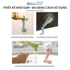 Quạt Cầm Tay Mini Đa Năng Tích Điện Mifan