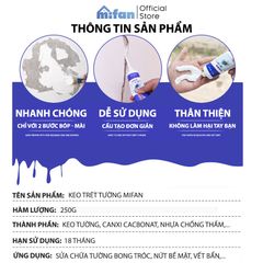 Keo Vá Tường Chống Thấm LKB 250gr