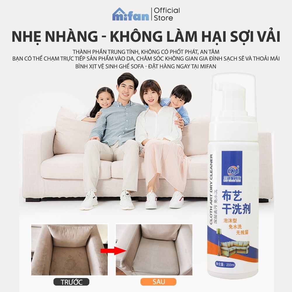Bình Xịt Vệ Sinh Sofa LKB 200ml