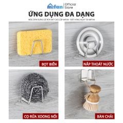 Móc Dán Tường Inox 304, Keo 3M Cao Cấp MIFAN