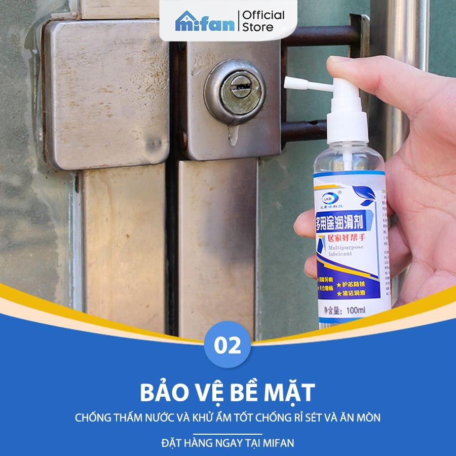 Chai Xịt Dầu Bôi Trơn Đa Năng Lkb 100ml MIFAN