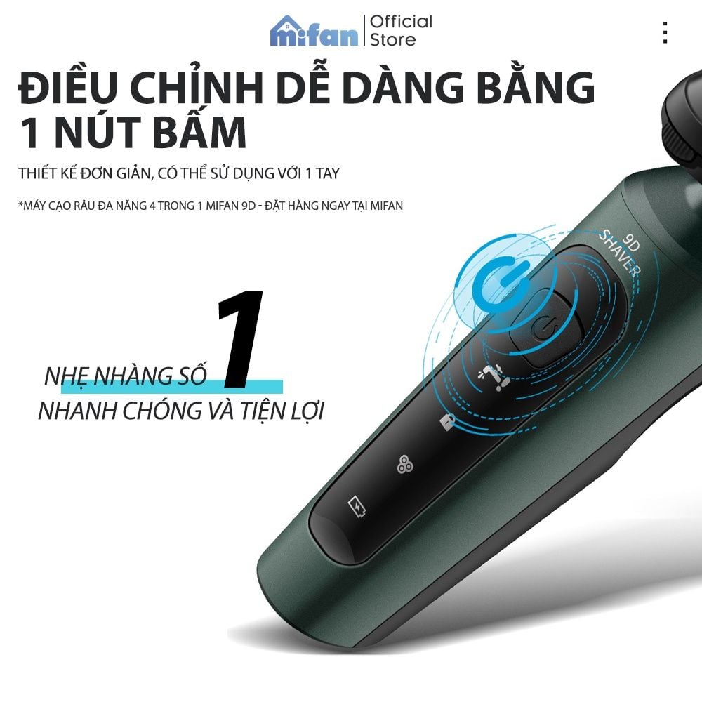 Máy Cạo Râu Đa Năng 4 Trong 1 Mifan 9D
