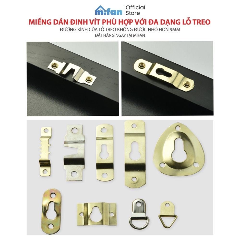 Miếng Dán Tường Đinh Vít Treo Tường Siêu Chắc MIFAN