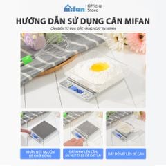 Cân Điện Tử Mini Cân Tiểu Ly Nhà Bếp Cao Cấp MIFAN