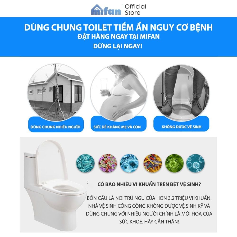 Miếng Lót Bệt Vệ Sinh Tự Phân Huỷ MIFAN