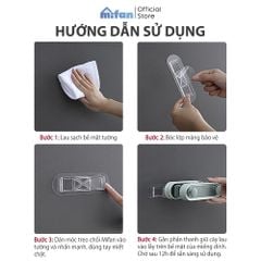 Móc Dán Tường Treo Chổi,  Kẹp Giữ Cây Lau Nhà Đa Năng Cao Cấp MIFAN