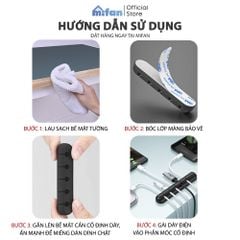 Miếng Silicone Kẹp Giữ Dây Cáp Sạc Điện Thoại, Máy Tính Cao Cấp MIFAN
