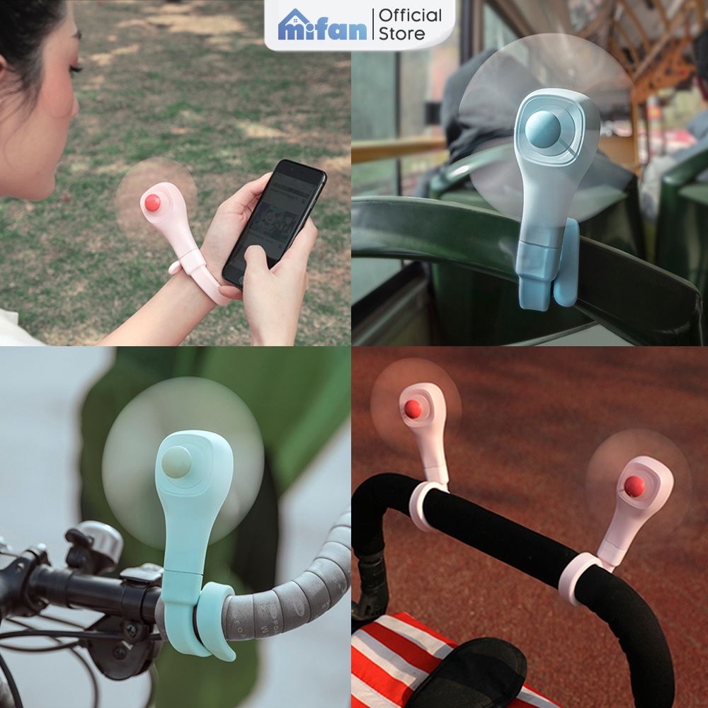 Quạt Cầm Tay Mini Đa Năng Tích Điện Mifan