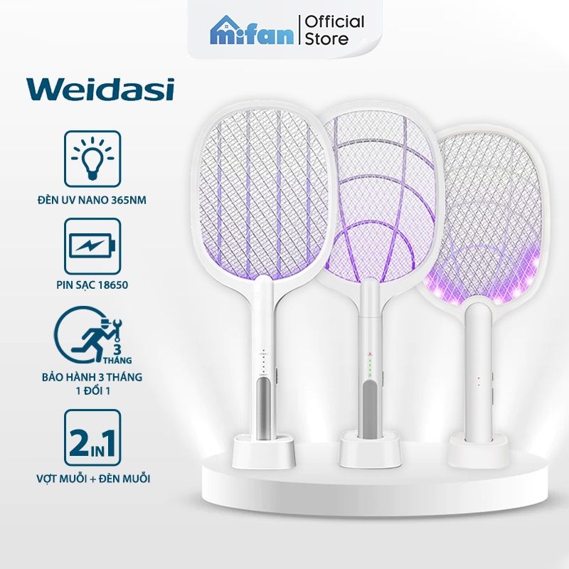 Vợt Muỗi kiêm Đèn Bắt Muỗi 2 trong 1 Weidasi WD955