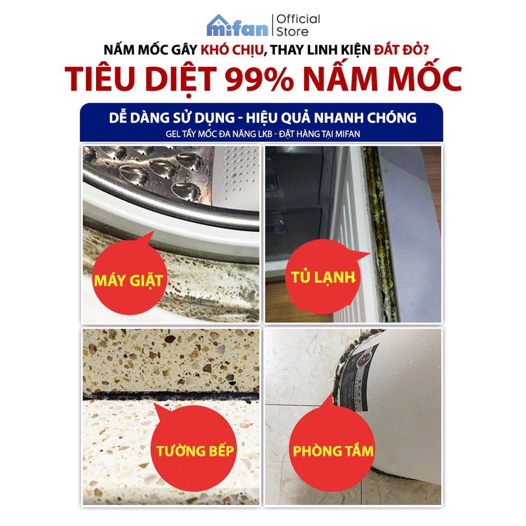 Gel tẩy mốc đa năng LKB 120ml