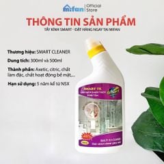 Nước Tẩy Rửa Cặn Canxi Trên Kính Smart Tk