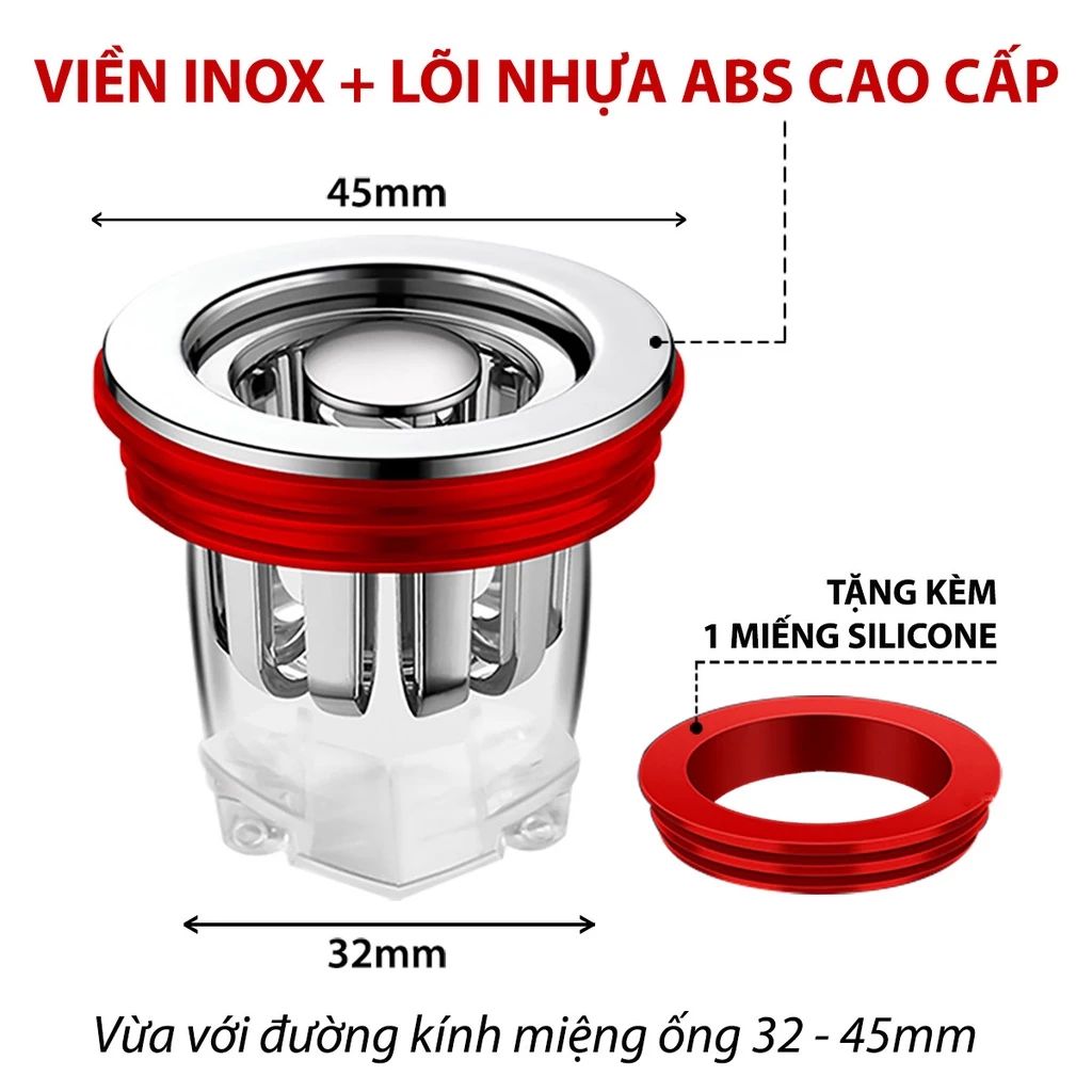 Bộ Nắp Ga Thoát Sàn Ngăn Mùi Hôi Cống Cao Cấp MIFAN