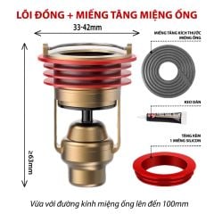 Bộ Lõi Lọc Ngăn Mùi Hôi Lỗ Thoát Sàn Nam Châm MIFAN