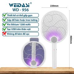 Vợt Muỗi kiêm Đèn Bắt Muỗi 2 trong 1 Weidasi WD955