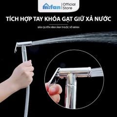 Vòi Xịt Vệ Sinh Tăng Áp Đồng Thau Cao Cấp Mifan