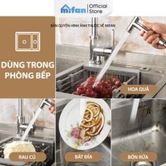 Vòi Xịt Vệ Sinh Tăng Áp Đồng Thau Cao Cấp Mifan