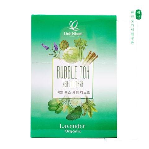 LAVENDER ORGANIC BUBBLE TOX SERUM MASK