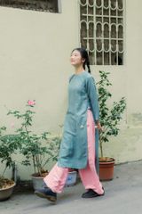 Áo Dài Nâng Niu (Xanh) - CAD24