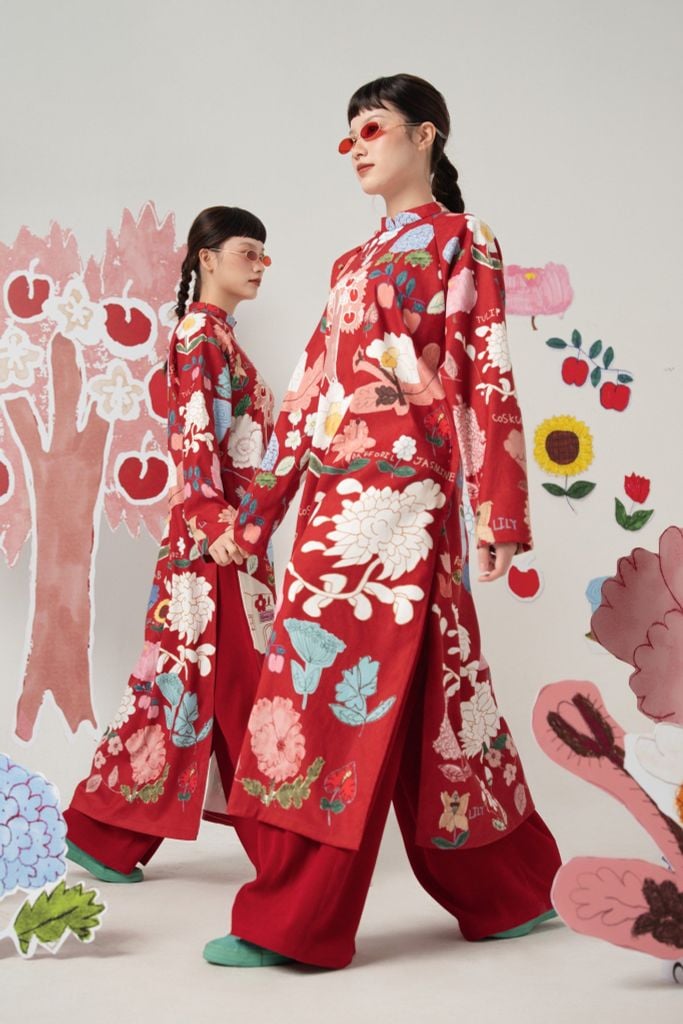 ÁO DÀI MƠ HOA - CAD25