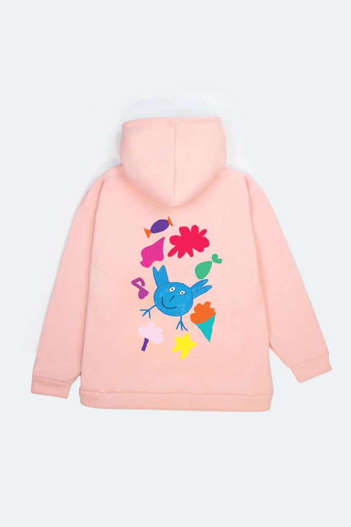 Áo Hoodie 100% Hồn Nhiên (Hồng)