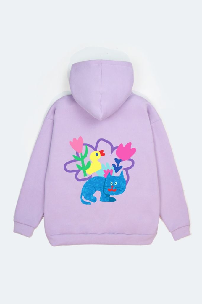 Áo Hoodie 100% Hồn Nhiên (Tím)