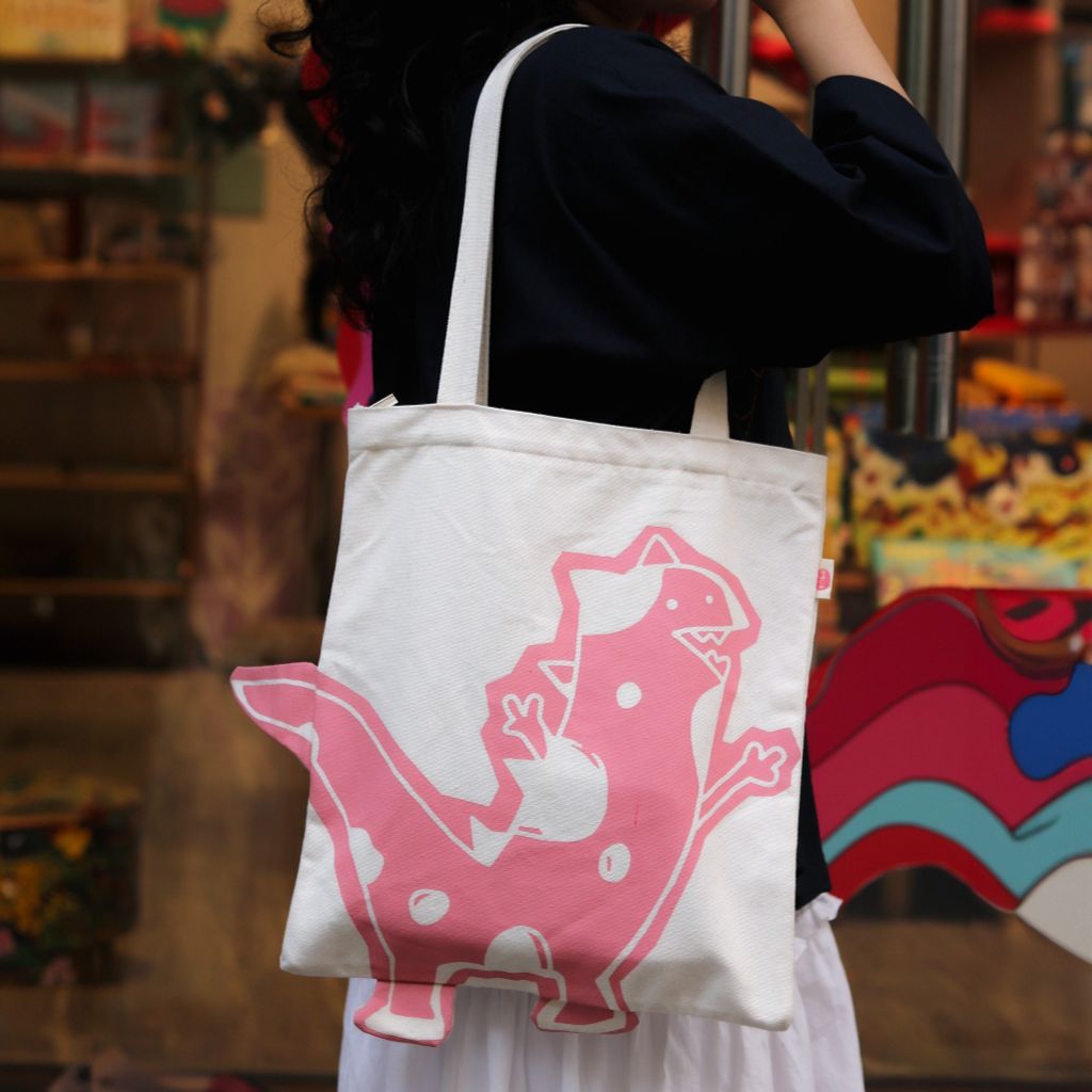 Túi Tote Khủng Long Thò Đuôi