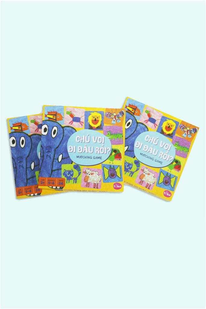 Bộ Matching Game Chú Voi Đi Đâu Rồi? - KG-MA-0808