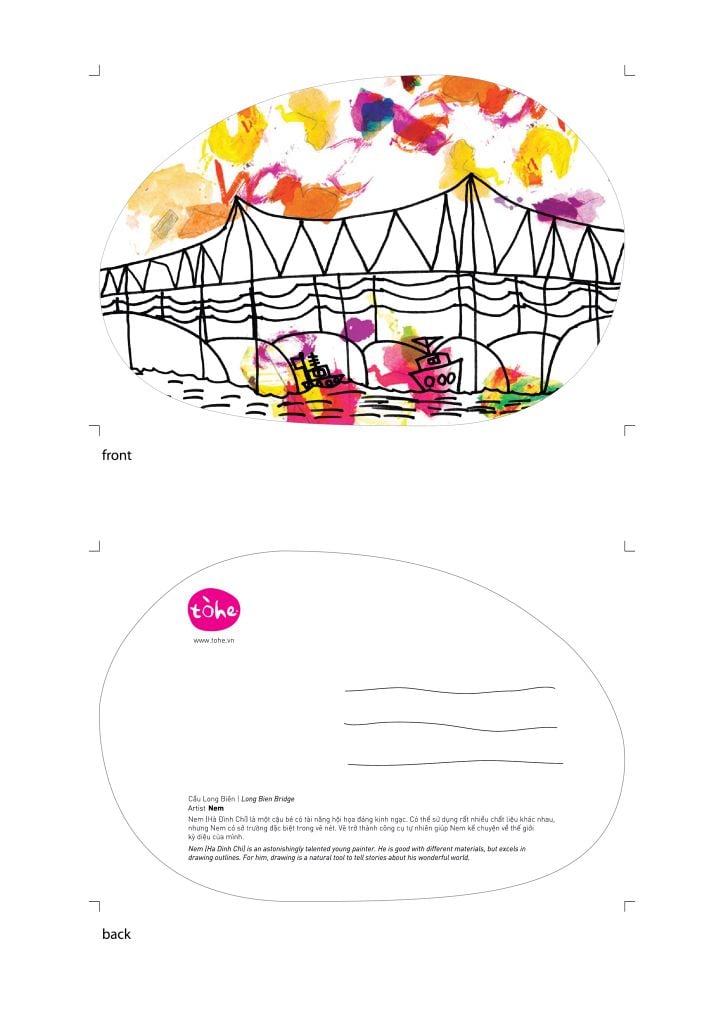 POSTCARD NEM thiệp địa danh Hà Nội